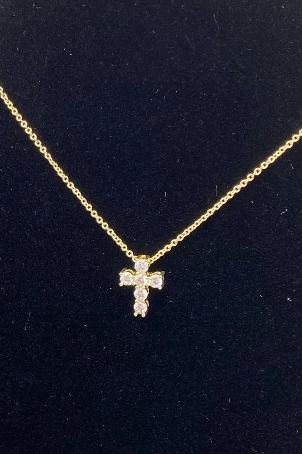 Blessed CZ Cross Necklace