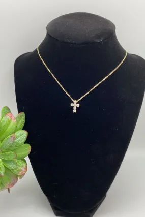 Blessed CZ Cross Necklace