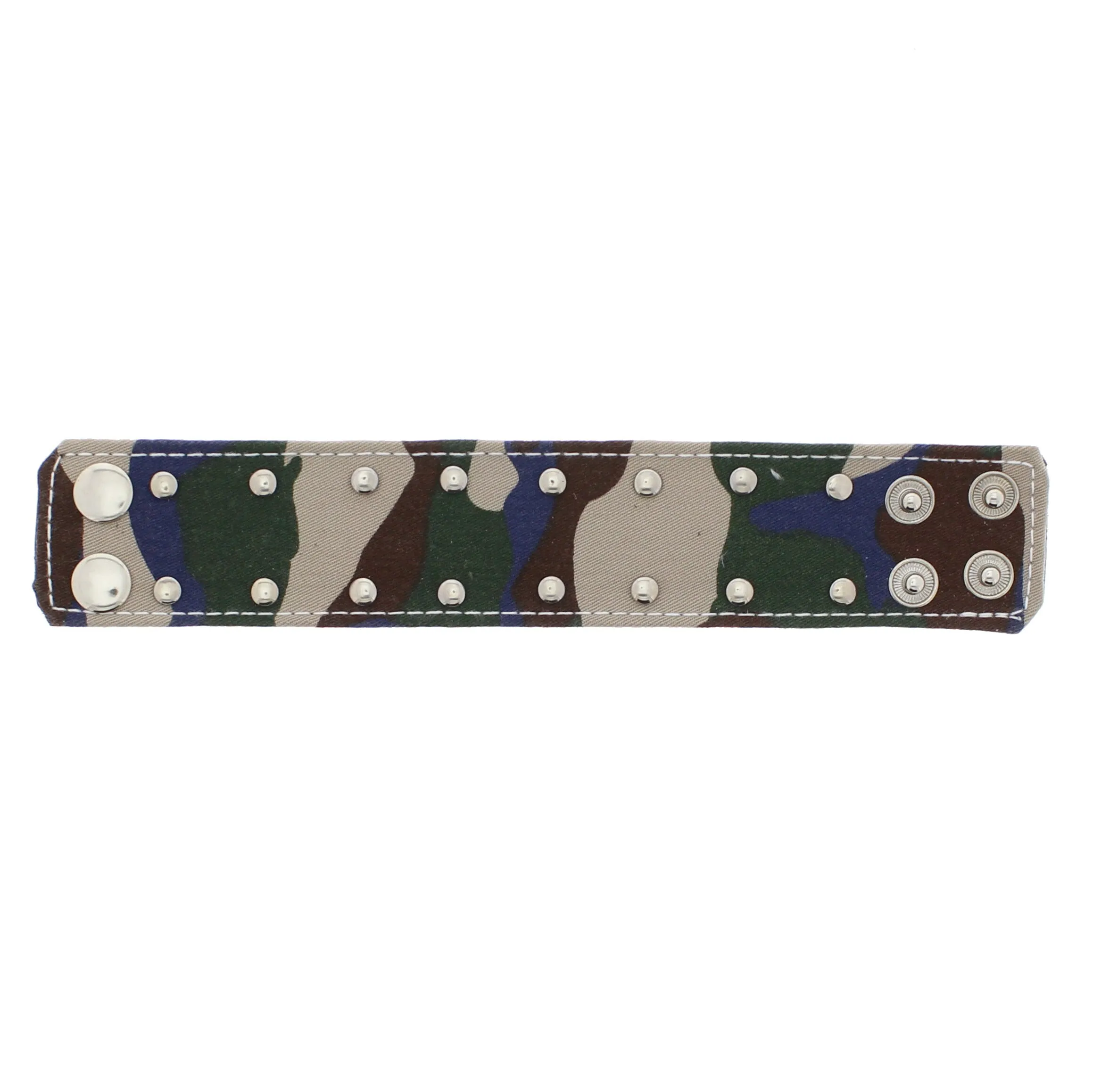 Camouflage Bracelet with Gold Studs