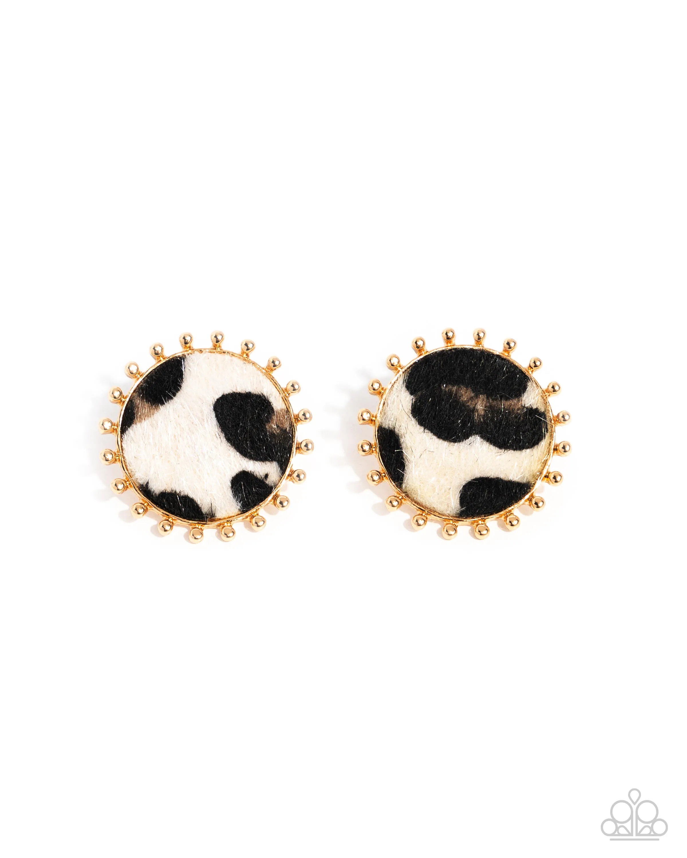 Cowhide Couture - Brown Earrings