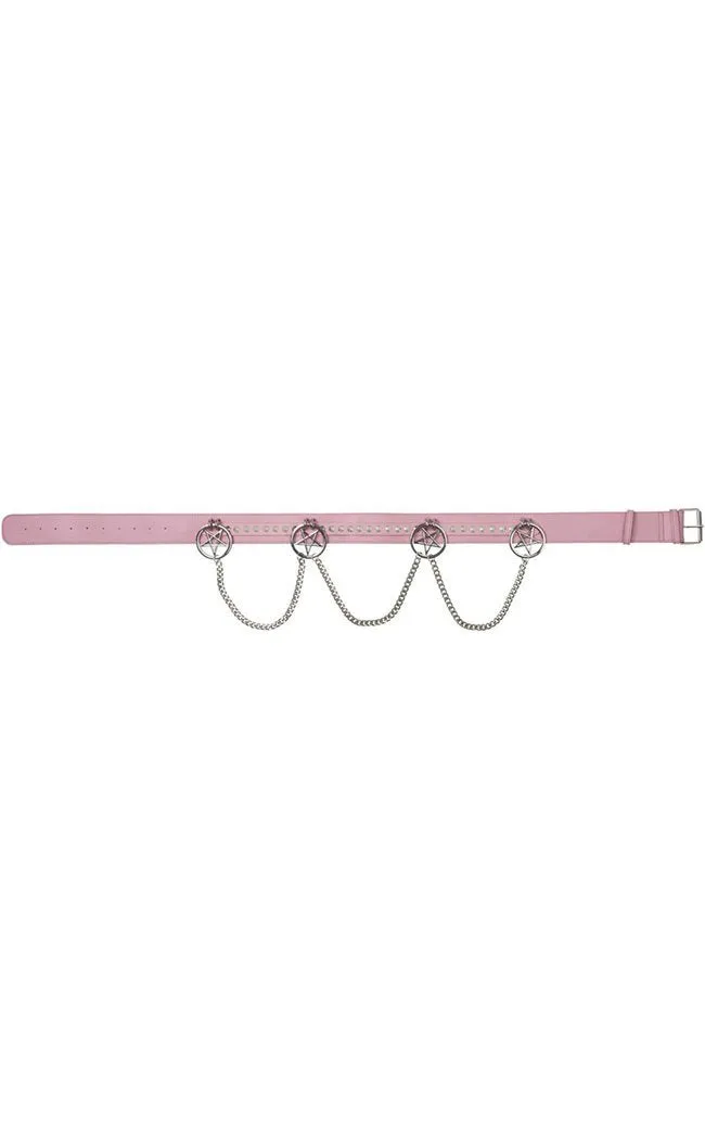 Curses Belt | Pastel Pink [Plus-Size]