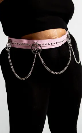 Curses Belt | Pastel Pink [Plus-Size]