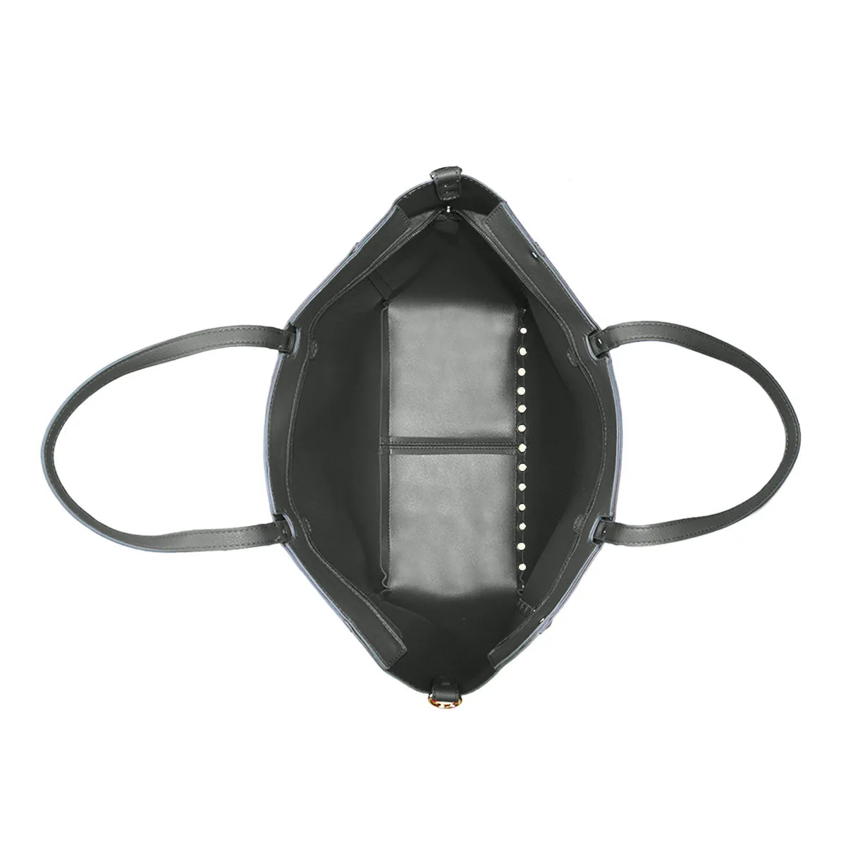 Daytime Diva Grey Studded Winged Shoulder Bag