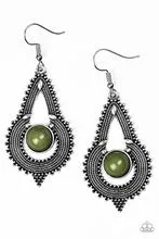 Earrings Zoomin Zumba - Green E297