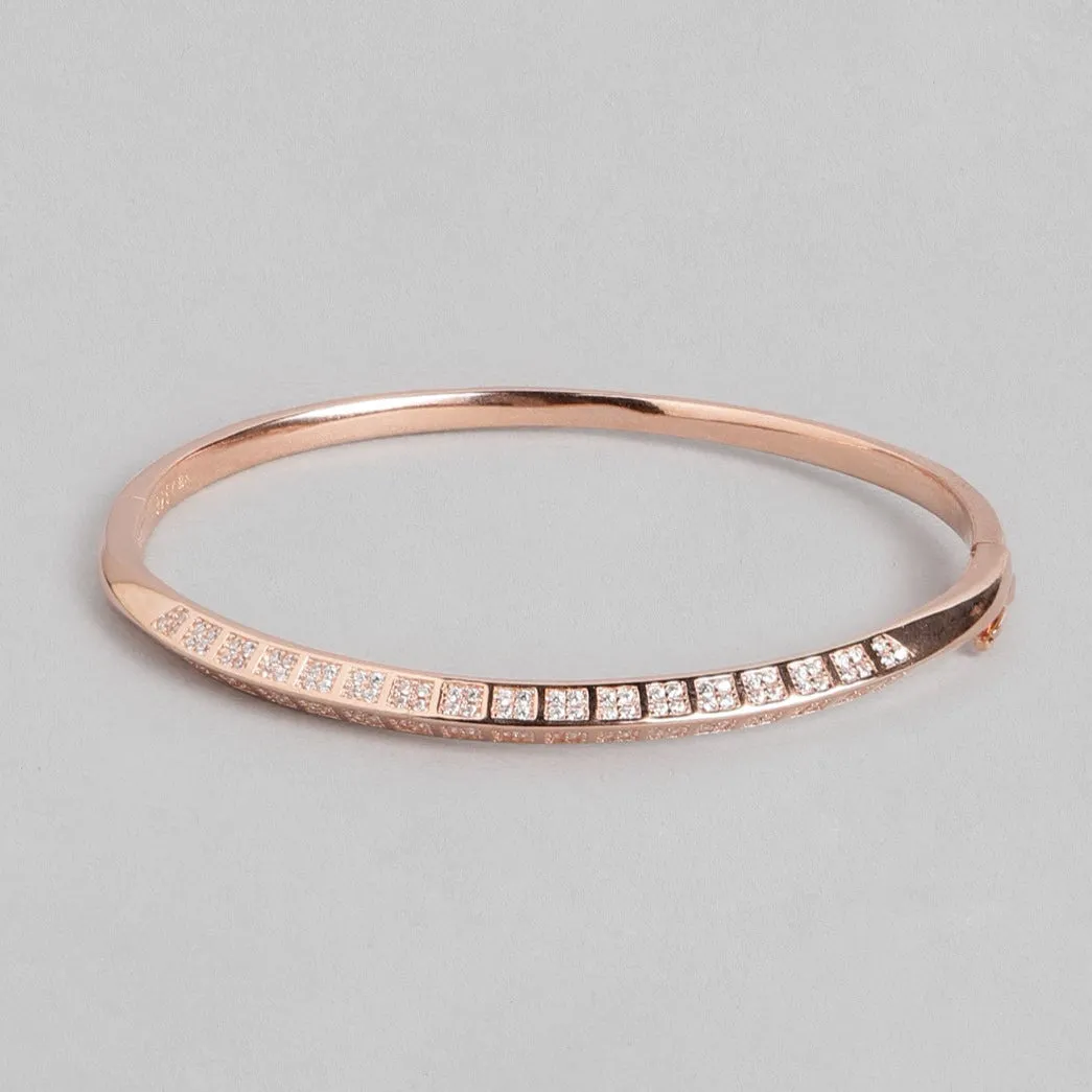 Elegant 925 Sterling Silver CZ Studded silver Bracelet