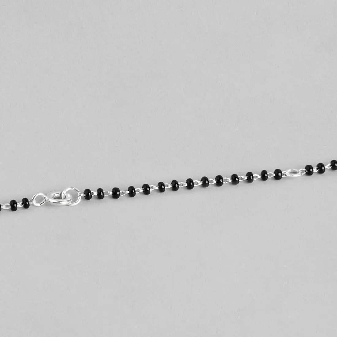Elegant CZ Studded 925 Silver Mangalsutra
