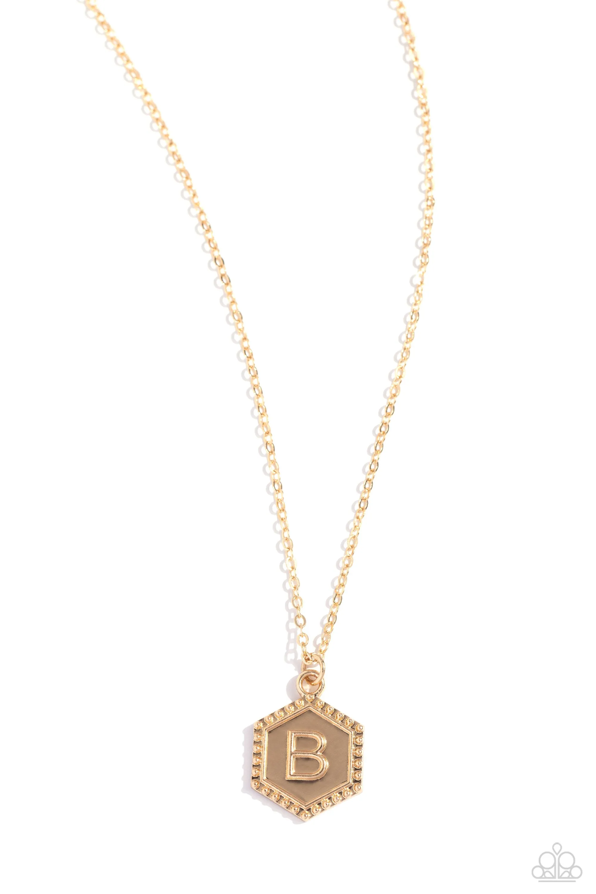 Emblematic Elegance - Gold - B Necklace