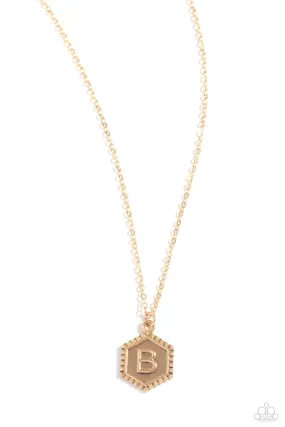 Emblematic Elegance - Gold - B Necklace
