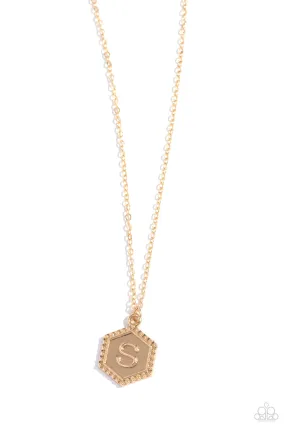 Emblematic Elegance - Gold - S Necklace