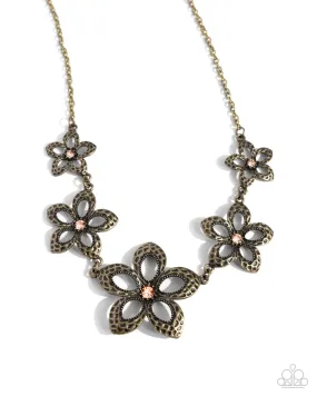 Faithful Florals - Brass Necklace