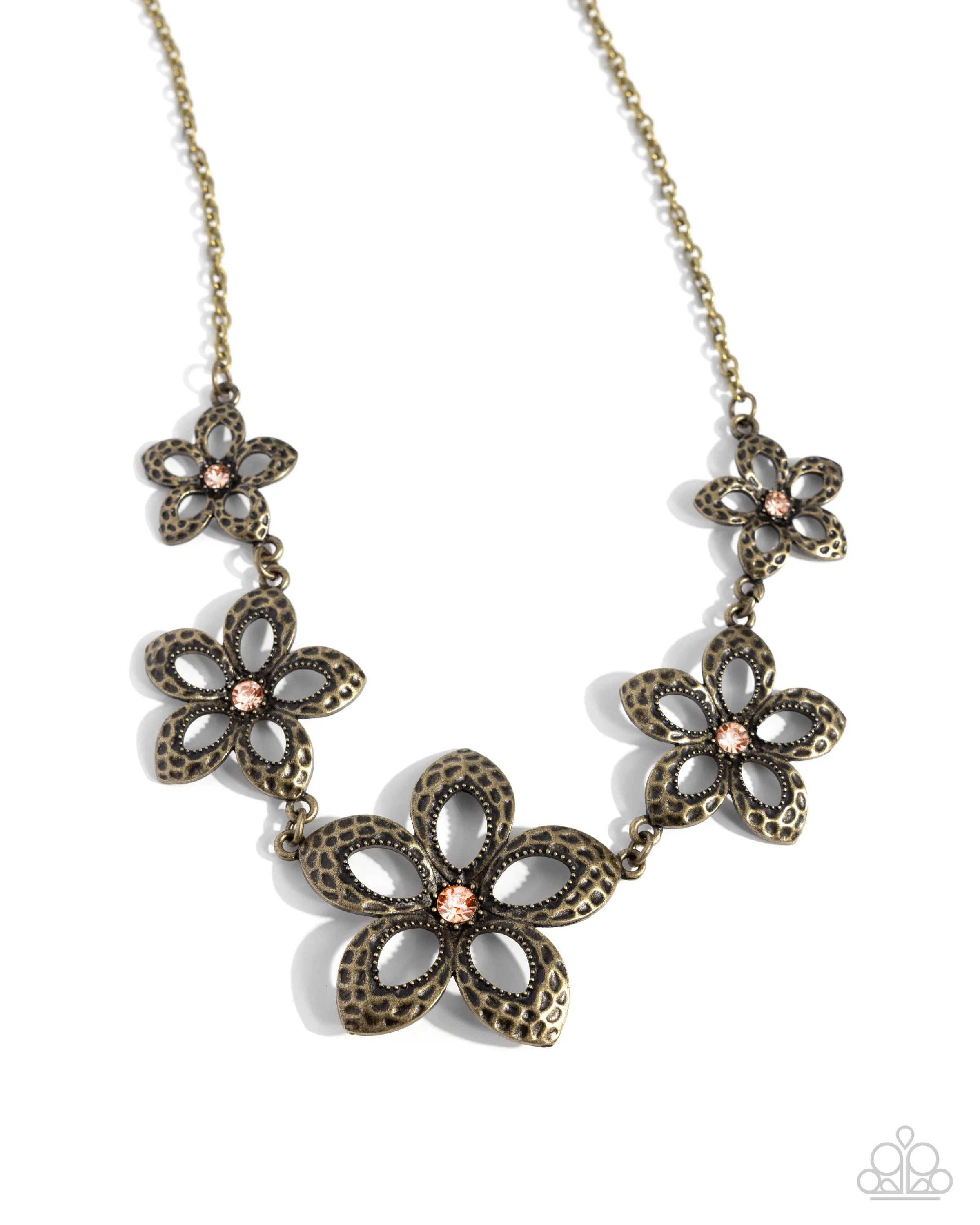 Faithful Florals - Brass Necklace