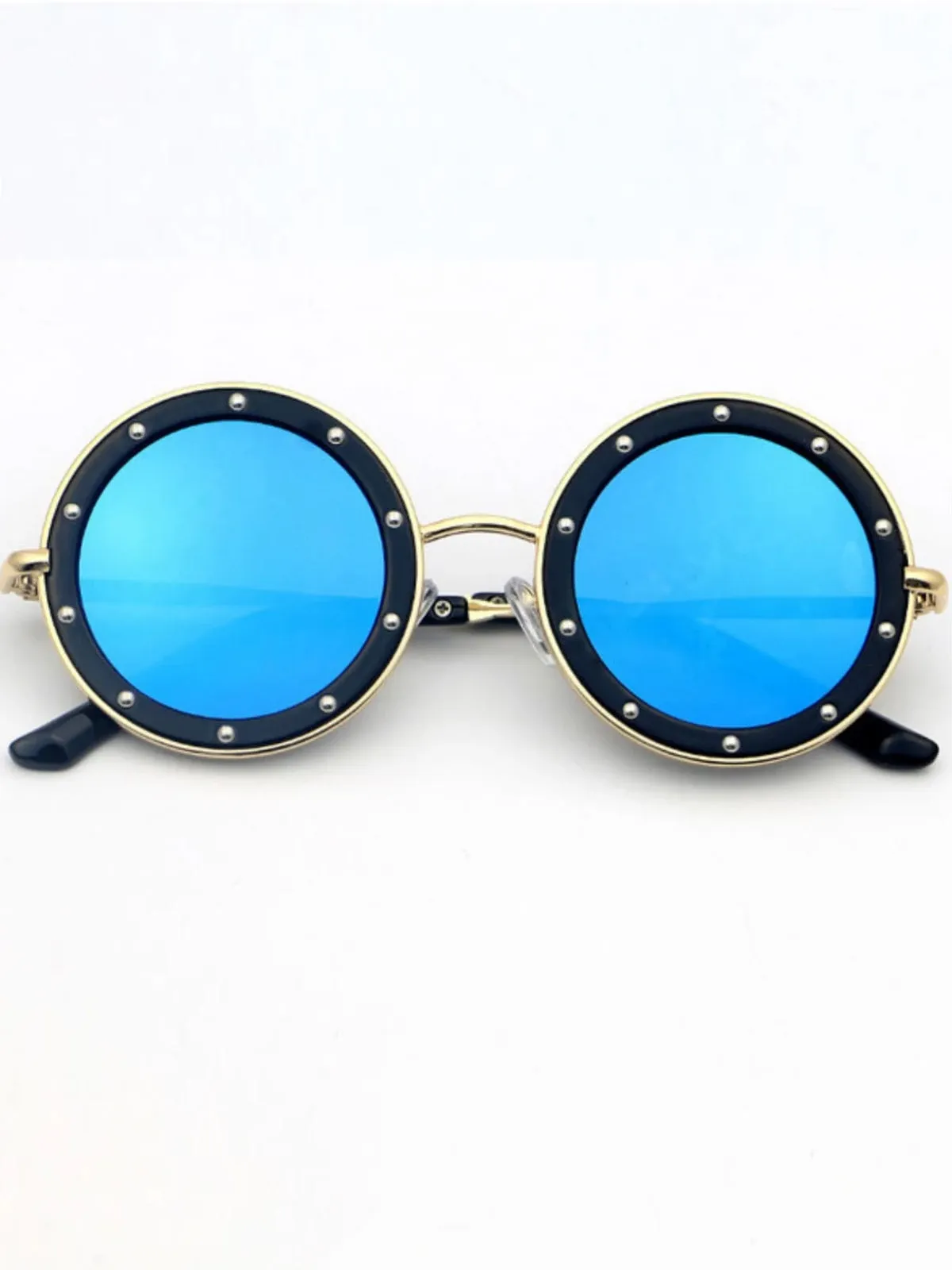 Girls Retro Crystal Studded Sunglasses