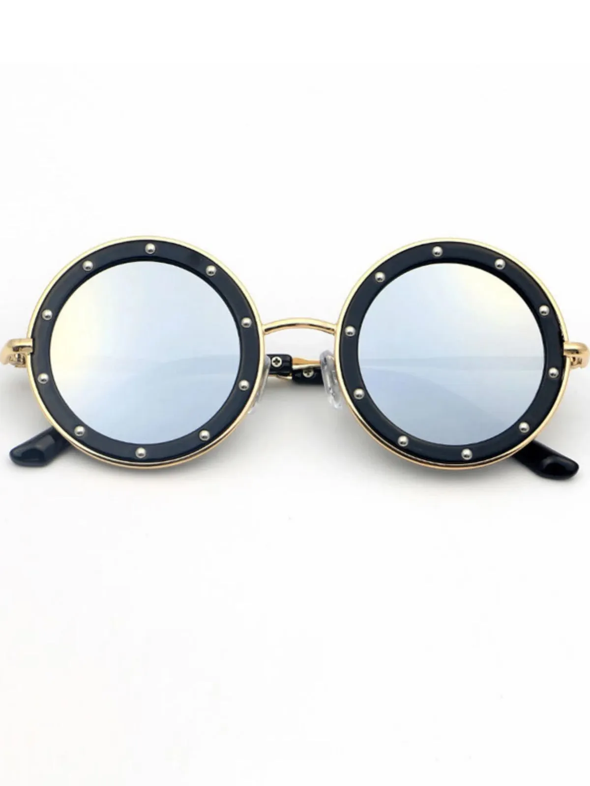 Girls Retro Crystal Studded Sunglasses