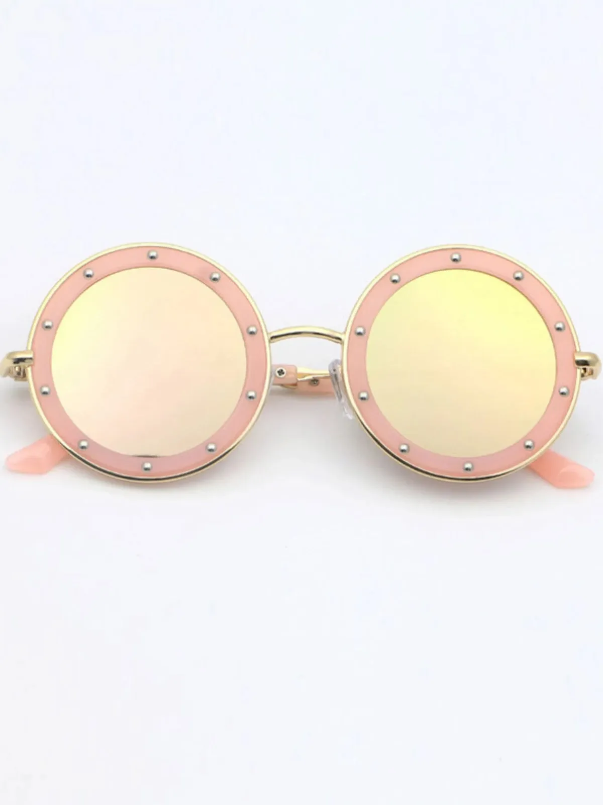 Girls Retro Crystal Studded Sunglasses