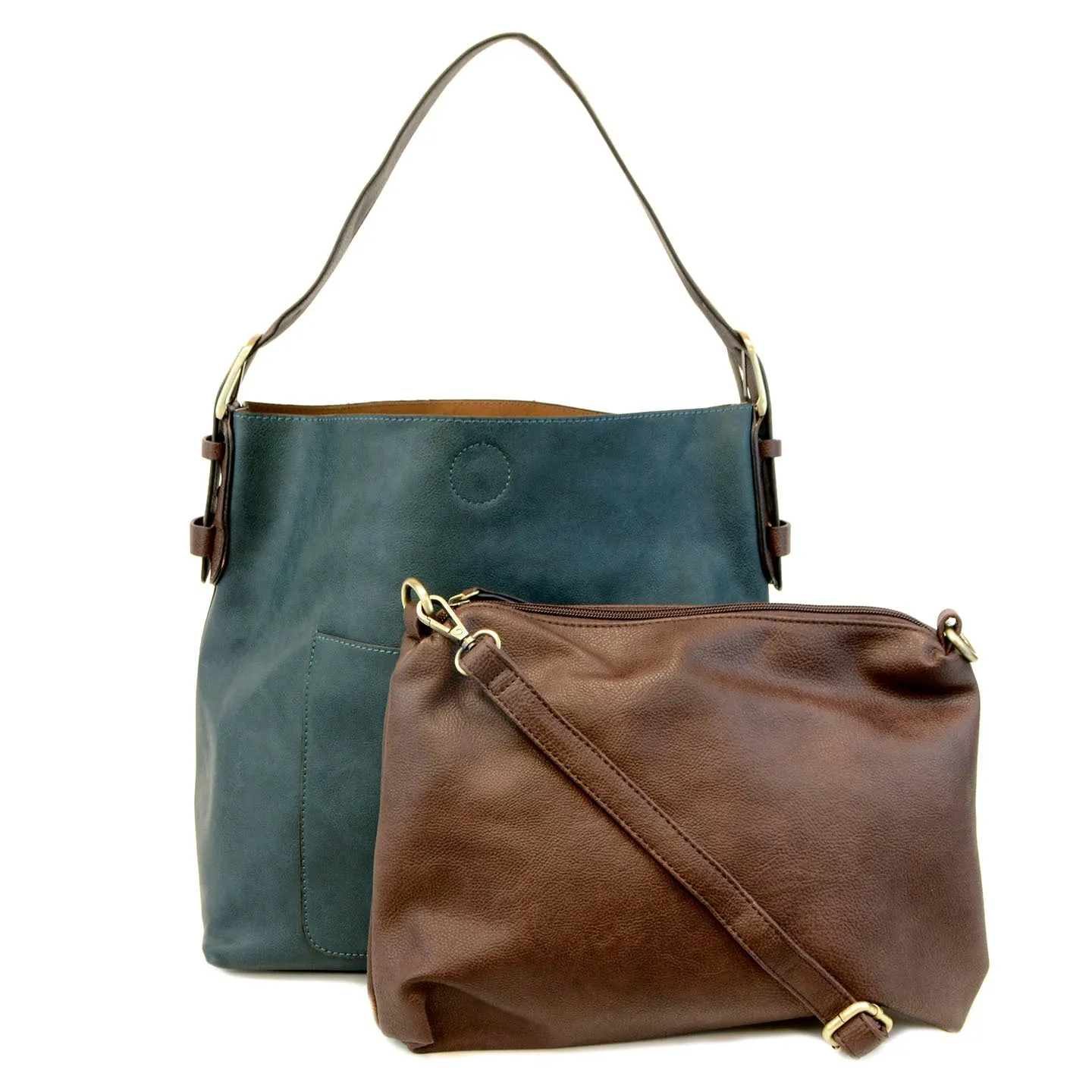 Joy Susan Classic Hobo Handbag Dark Teal