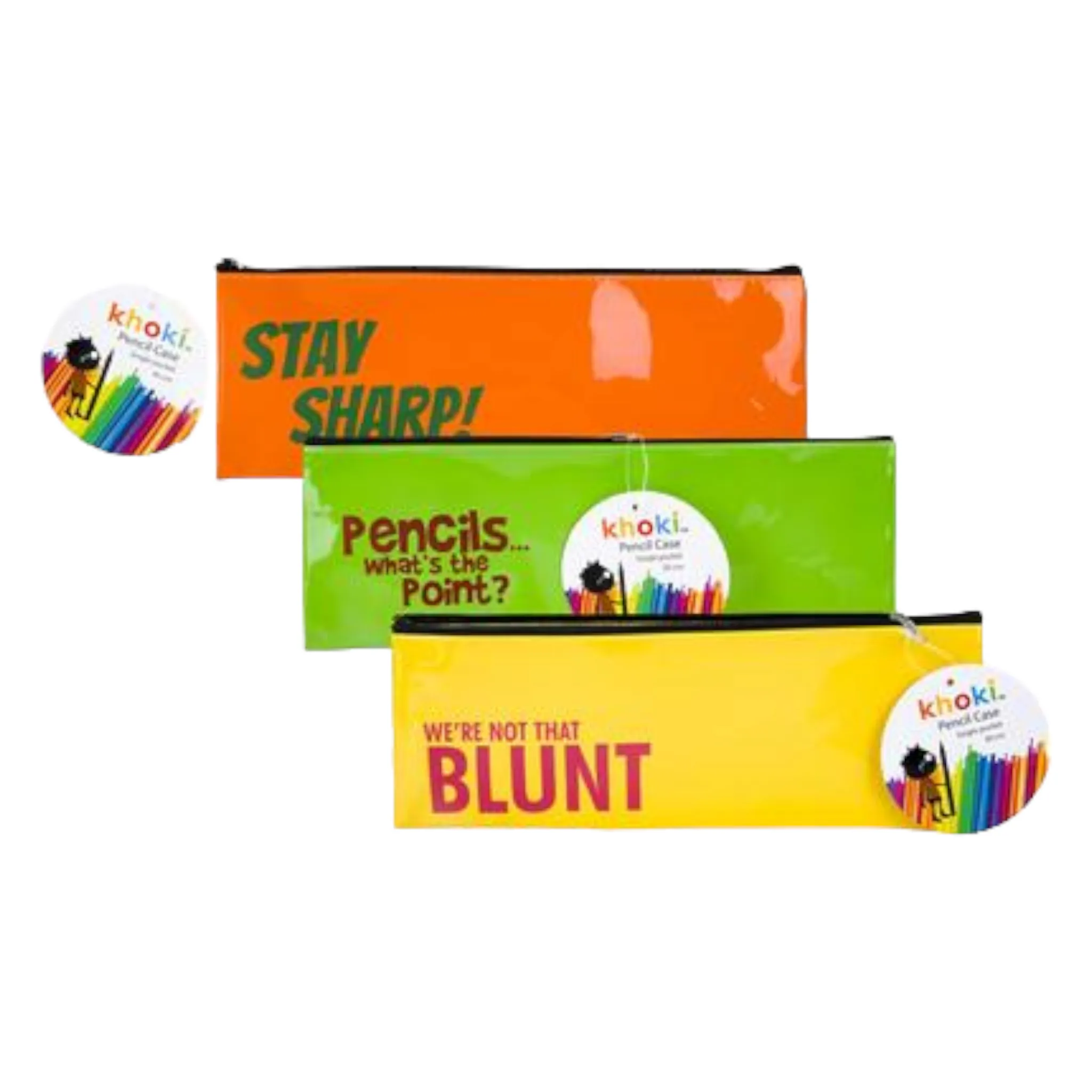 Khoki Pencil Case with Print Message 30cm