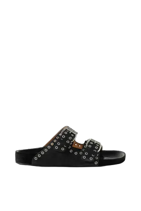 Lennyo Studded Leather Slides