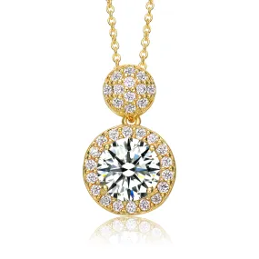 Marie Double Cluster Necklace