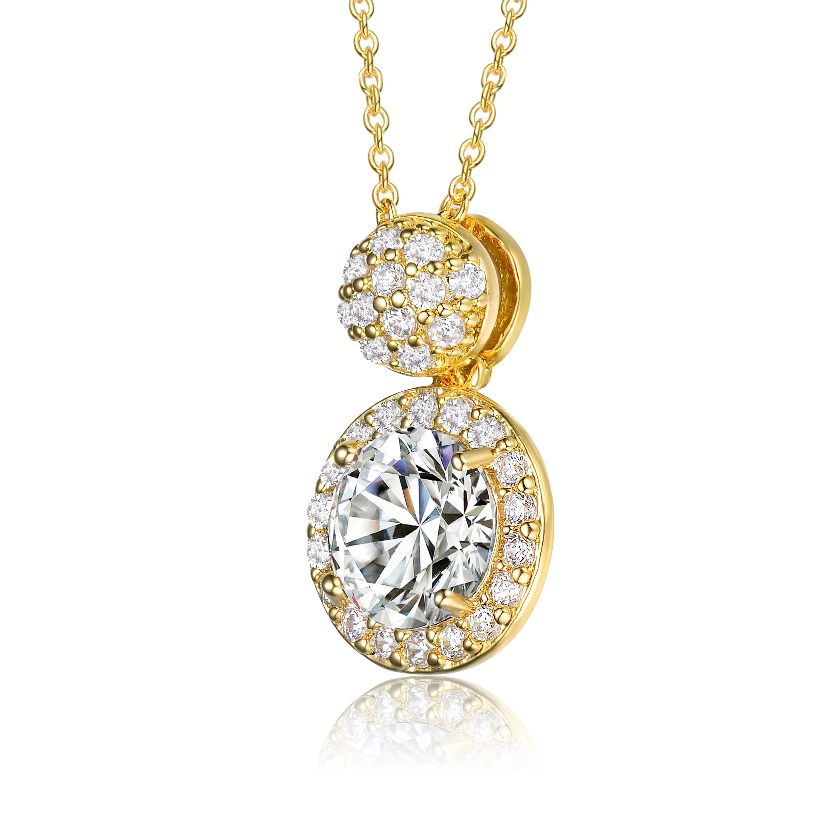 Marie Double Cluster Necklace