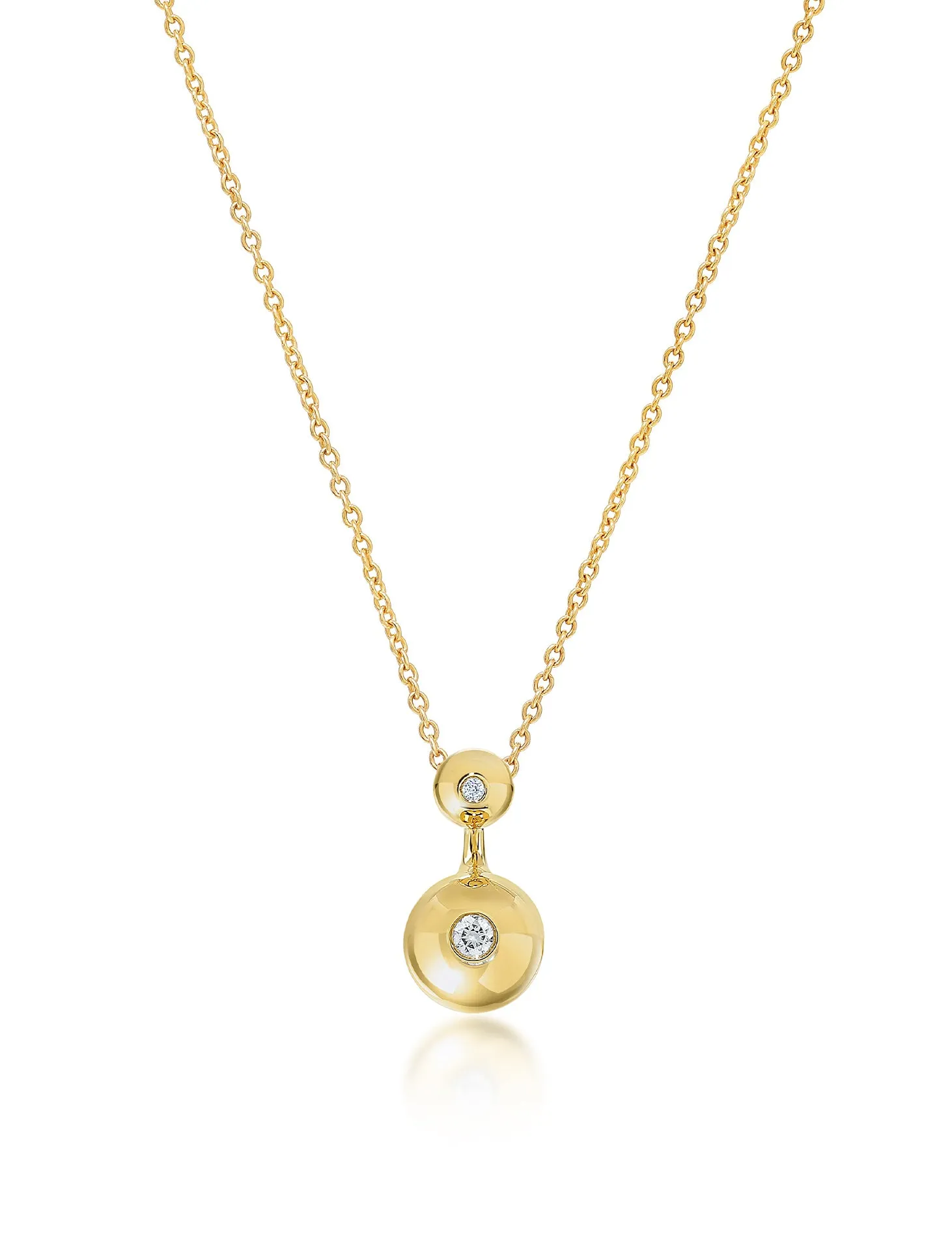 Nemara, 18K Yellow Gold   Diamond Pendant