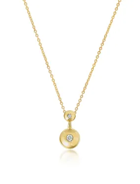 Nemara, 18K Yellow Gold   Diamond Pendant