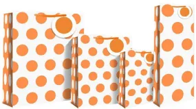 Neon Orange Gift Bag - Bottle size 17 x 9 x 33cm