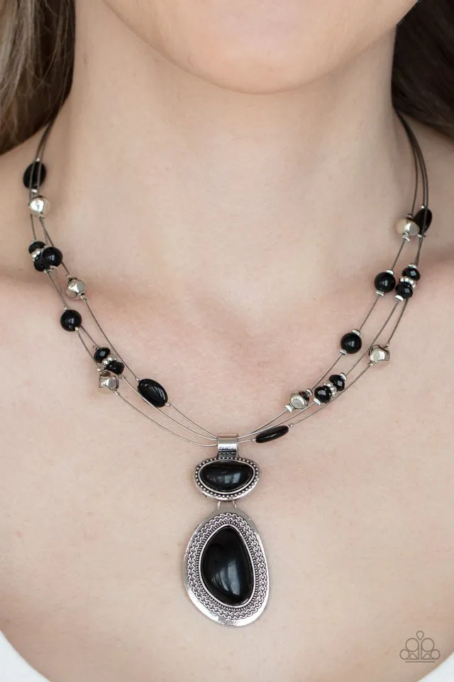 Paparazzi Necklace ~ Discovering New Destinations - Black
