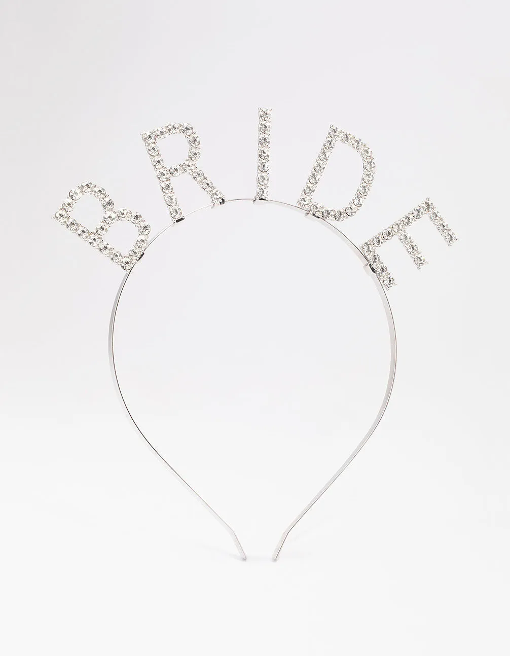 Rhodium Diamante Bride Headband