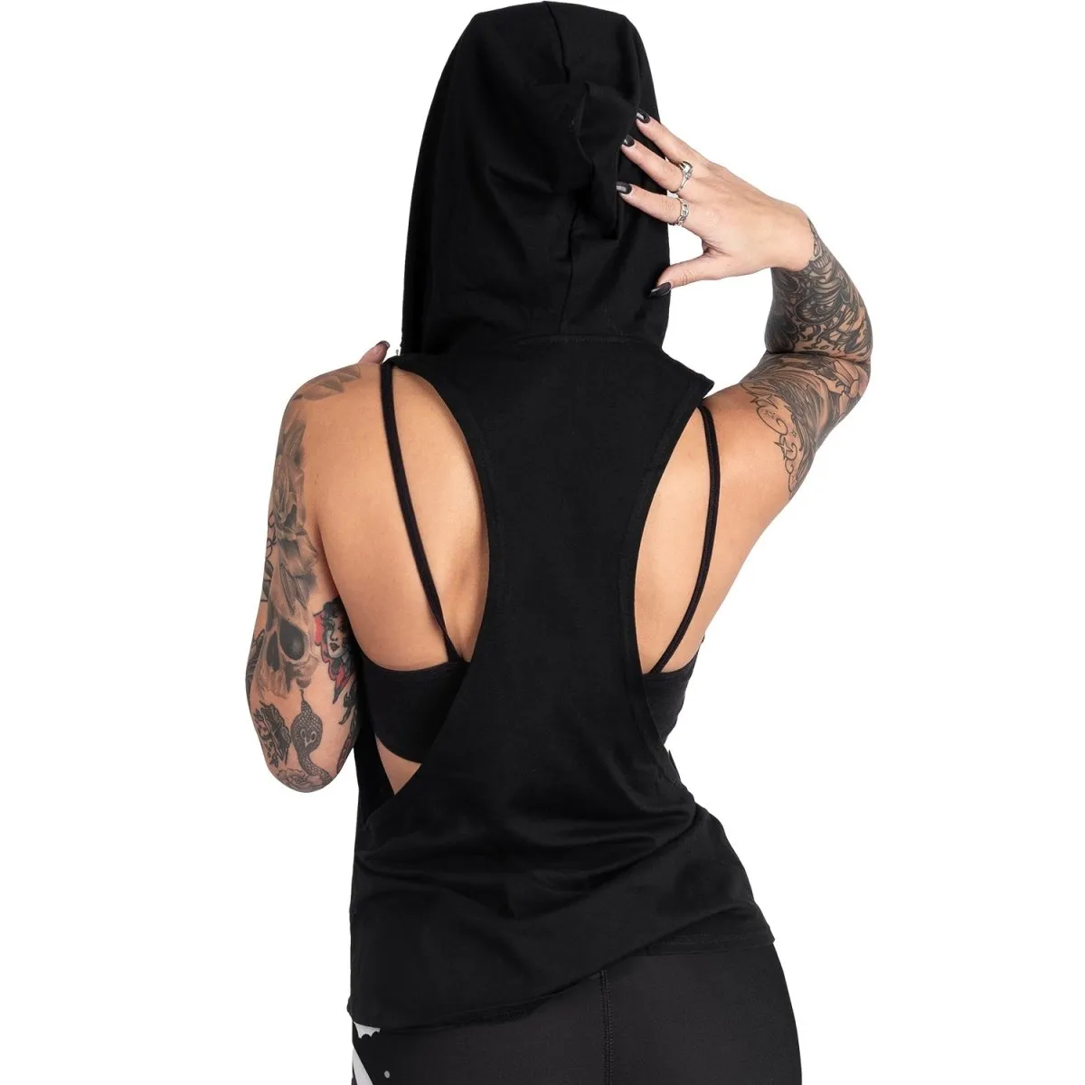 Rot In Hell Studded Hoodie Tank
