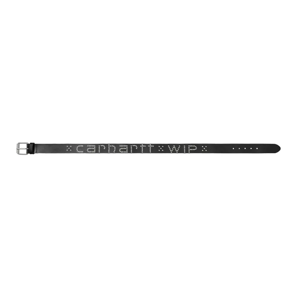 SCRIPT STUDS BELT BLACK / SILVER