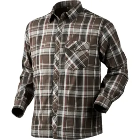 Seeland Vick Fleece Lined Shirt - Faun Brown Check Size XXL