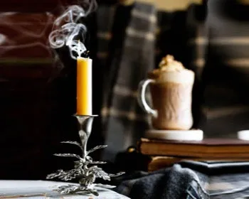 Set of Oak Leaf Candlesticks