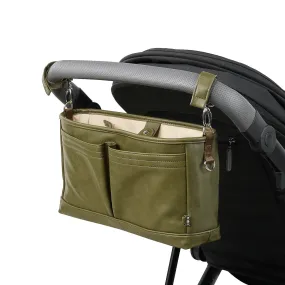 Signature Pram Caddy - Olive Vegan Leather