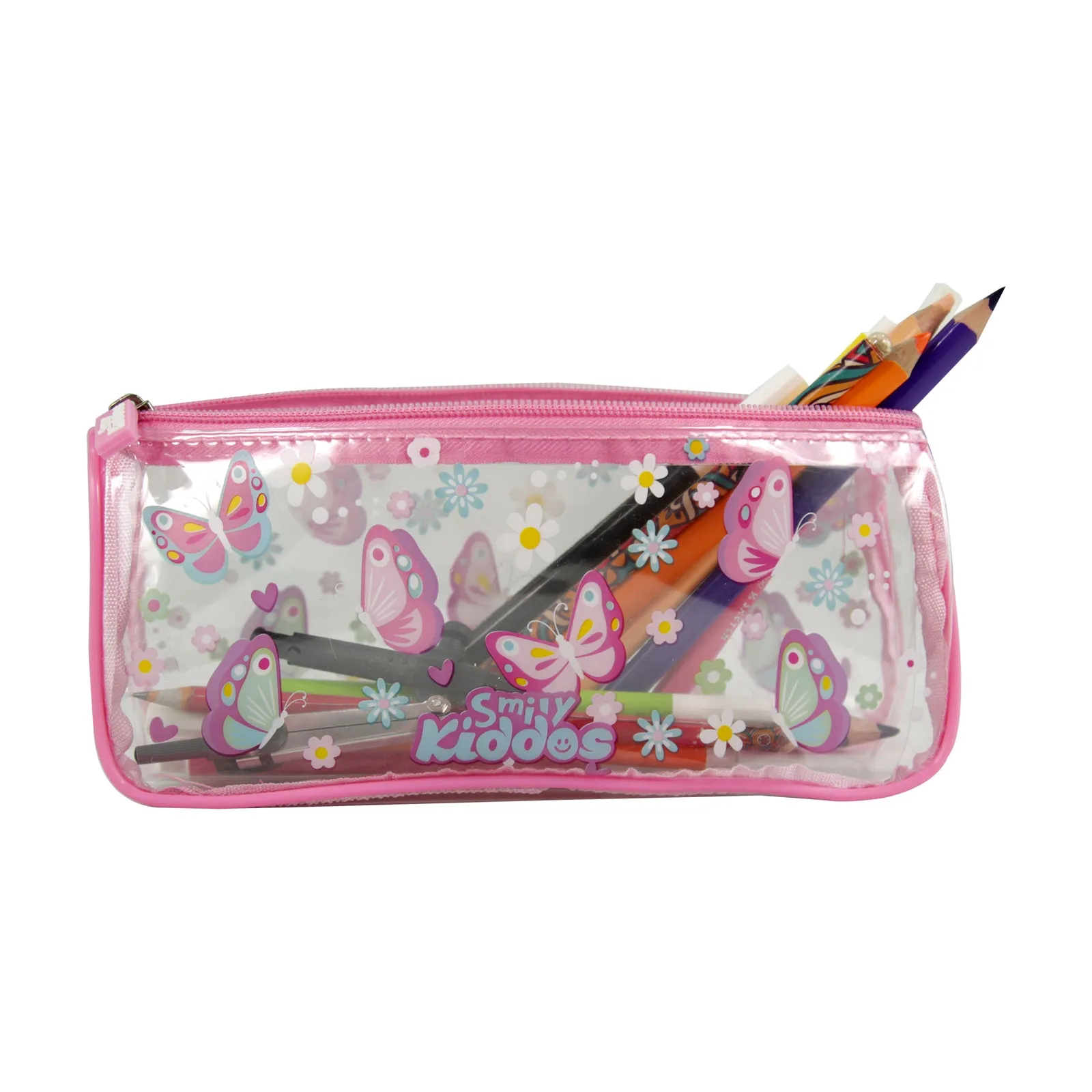 Smily Butterfly Transparent Pencil Pouch Sk11003079