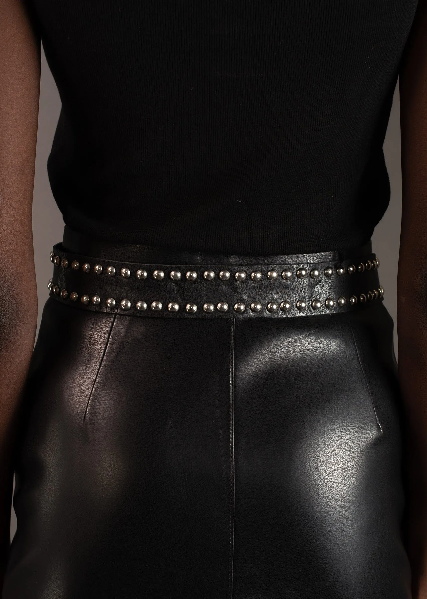 Studded Long Knot Belt
