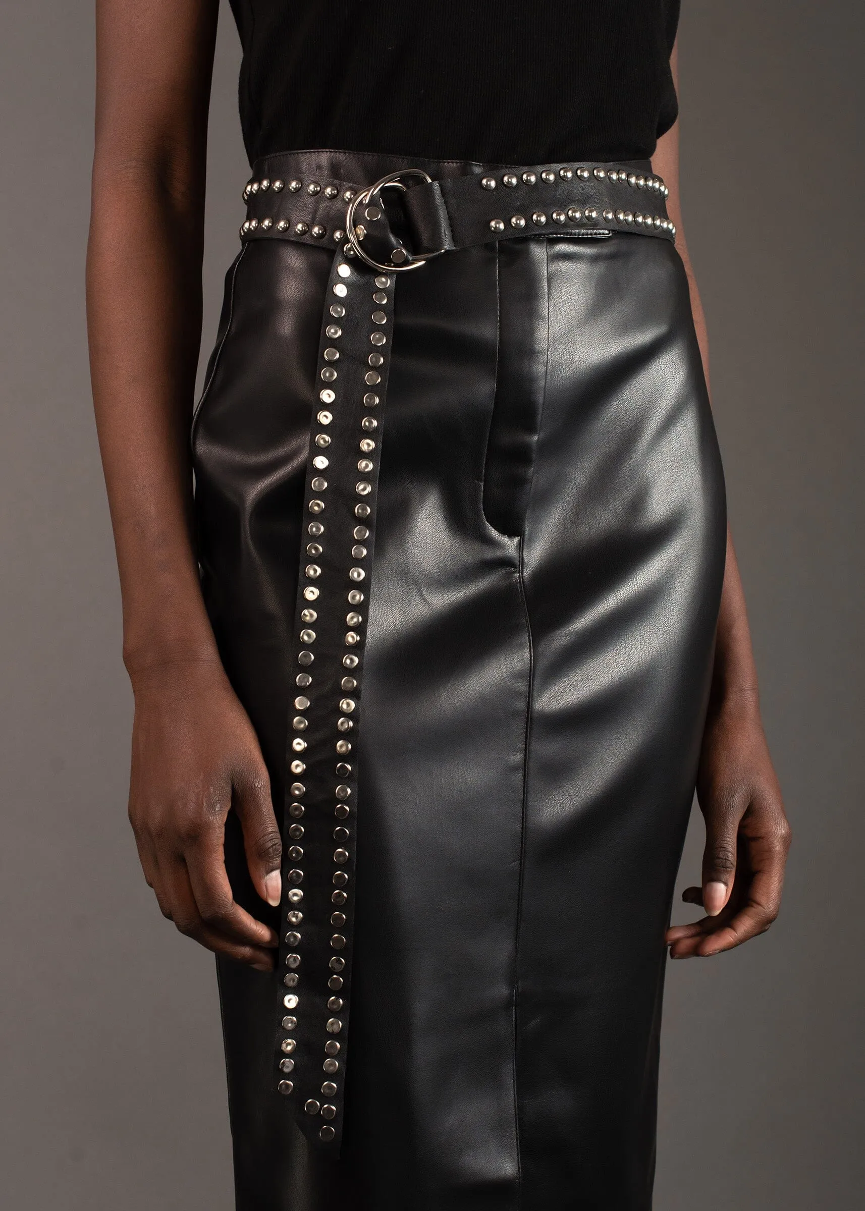 Studded Long Knot Belt