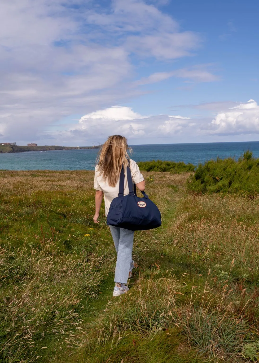 'The Holdall' Recycled Bag in Navy