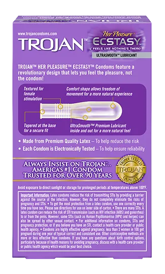 Trojan Her Pleasure Ecstasy Condoms