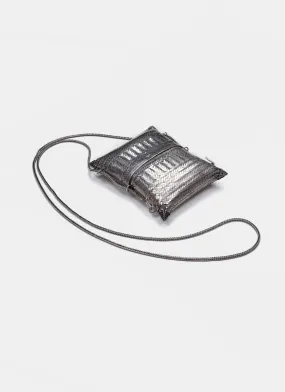Woven Silver Bag